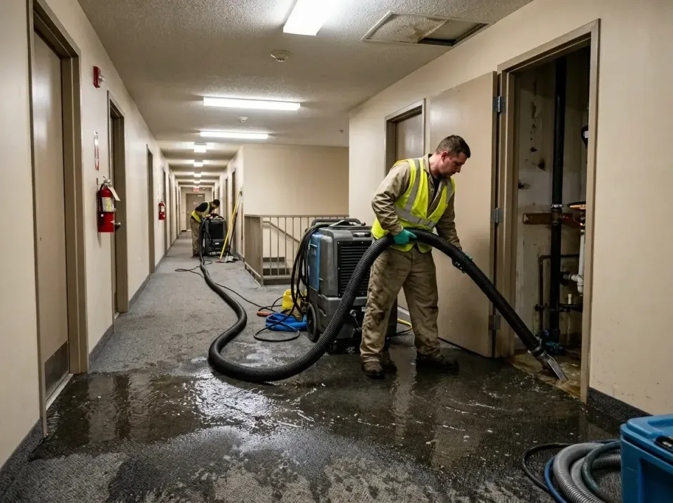 multi-unit-apartment-hallway-f-005 — frequently asked questions, Emergency Burst Pipe Water Extraction & Removal in Ranlo, NC